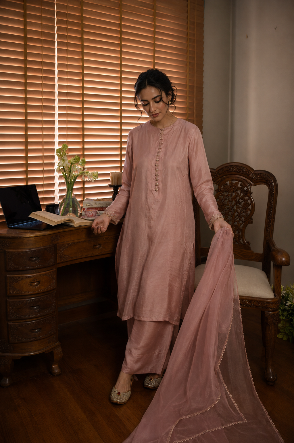 NÚR SALWAR KAMEEZ BLUSH PINK
