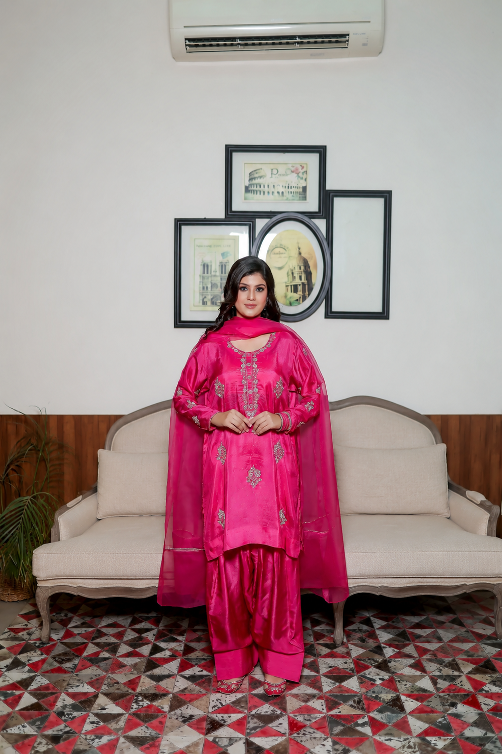 GULAABO FARSHI SHALWAR KAMEEZ PINK
