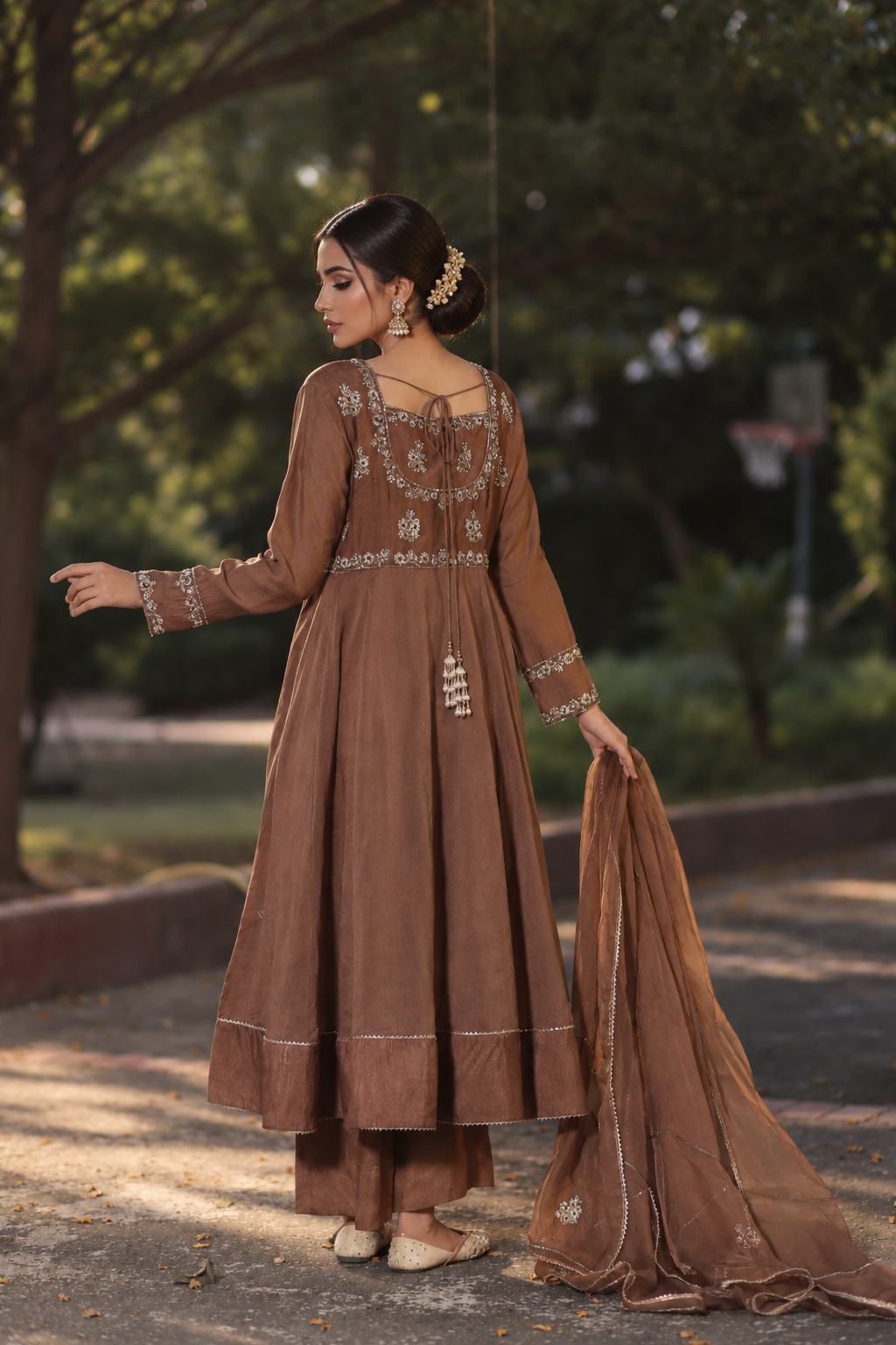 AMEERAN ANARKALI BROWN