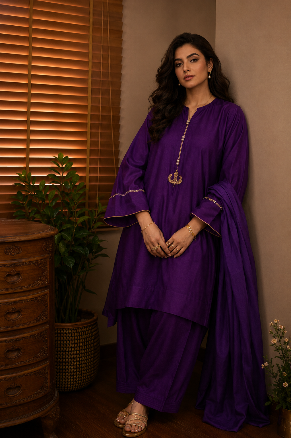 HOOR SALWAR KAMEEZ PURPLE