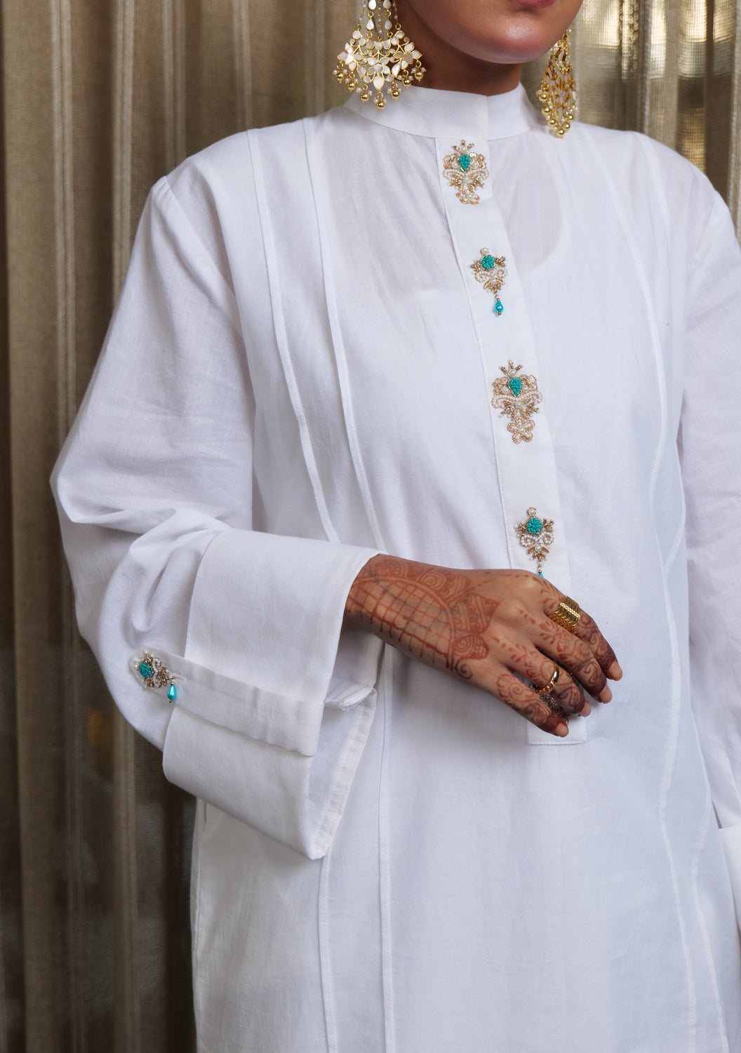 Muntazir Zardozi Embroidered Kurta Set