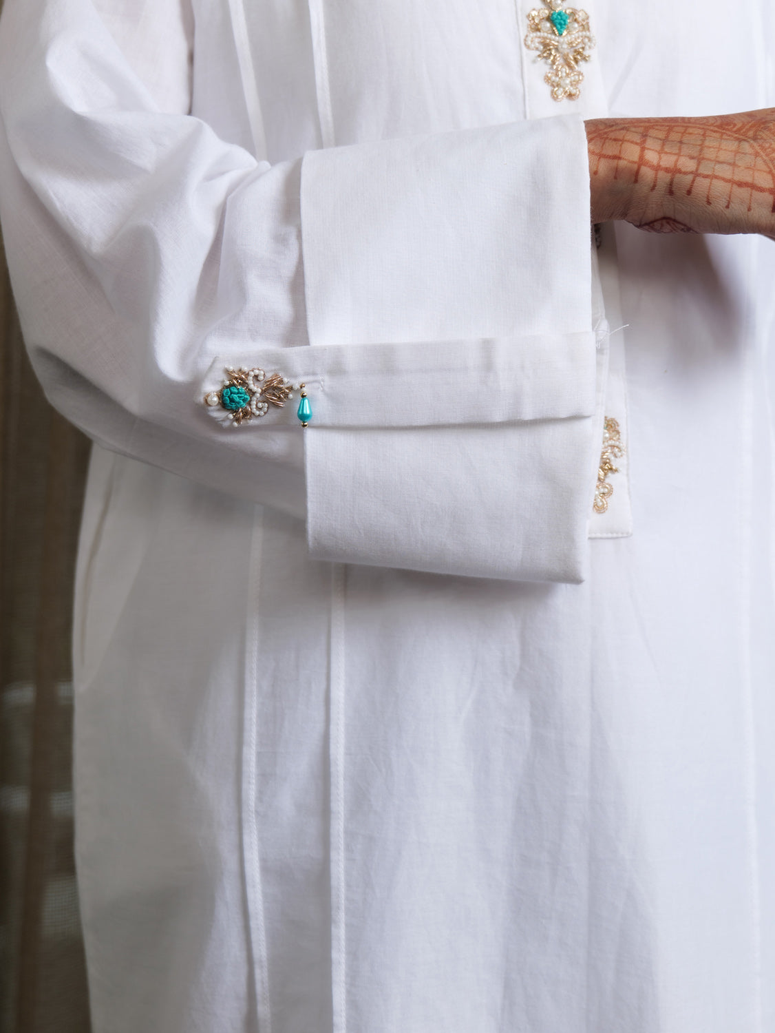 Muntazir Zardozi Embroidered Kurta Set