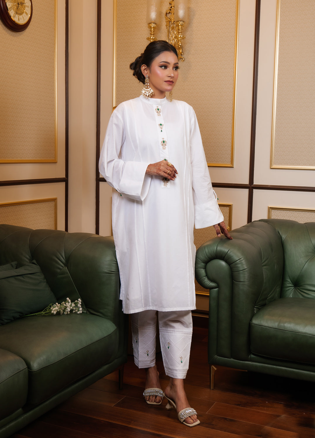 Muntazir Zardozi Embroidered Kurta Set