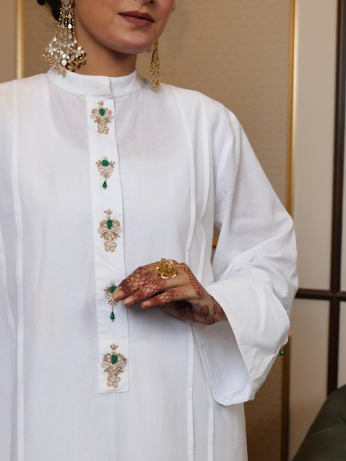 Muntazir Zardozi Embroidered Kurta Set