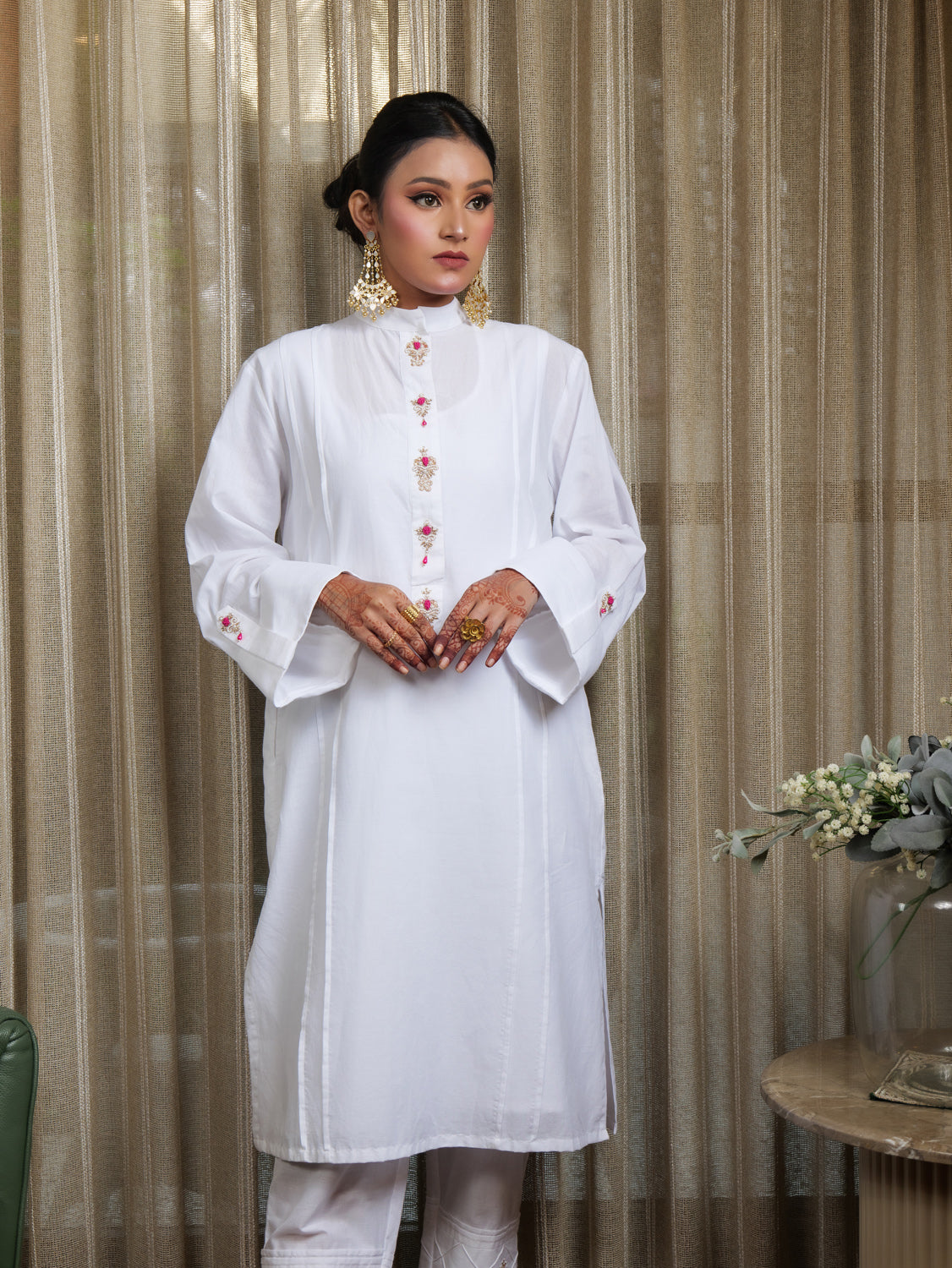 Muntazir Zardozi Embroidered Kurta Set