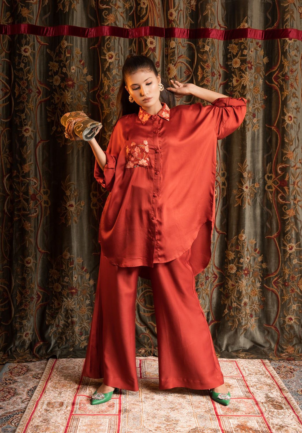 Nora Shirt Co-ord Set.