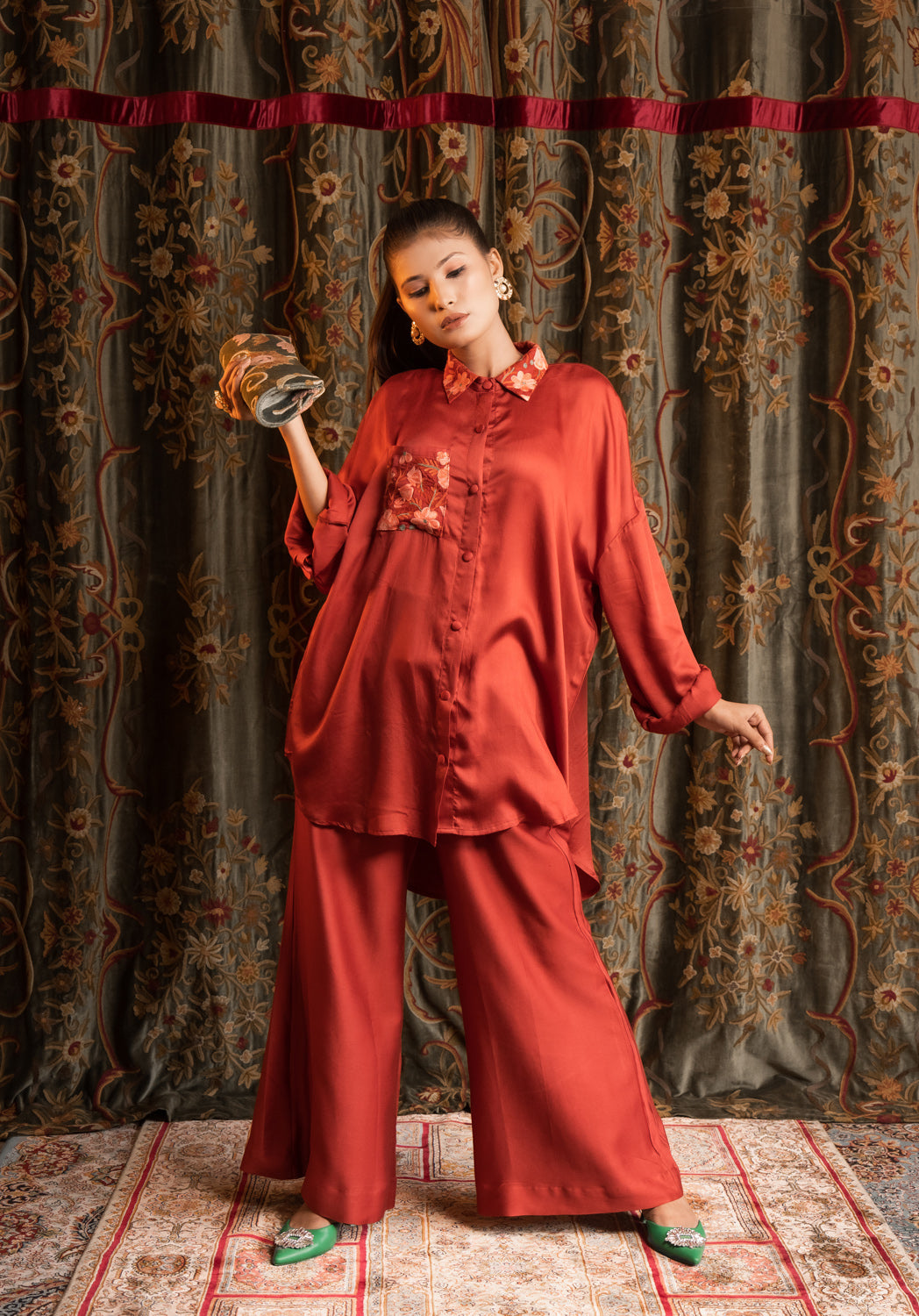 Nora Shirt Co-ord Set.