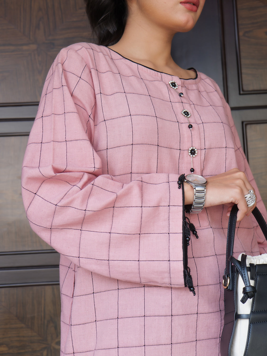 Sultana Check Kurta Set