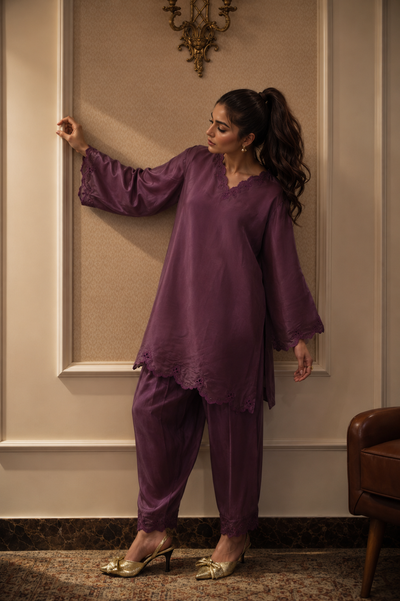 EVARA SHALWAR KAMEEZ MAUVE