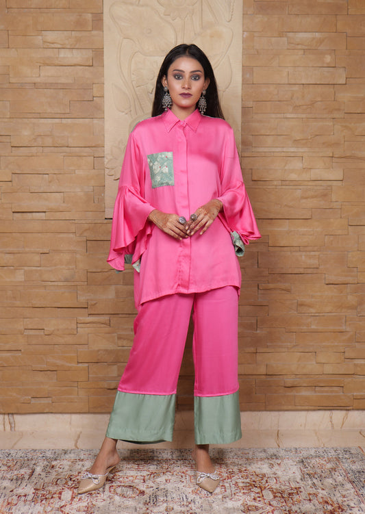 Begum Kashmiri Aari Embroidered Shirt Co-ord