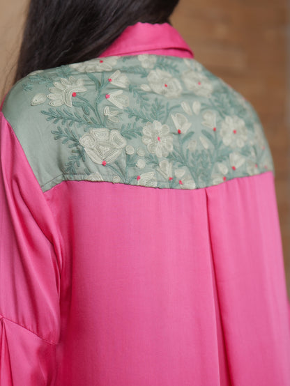 Begum Kashmiri Aari Embroidered Shirt Co-ord