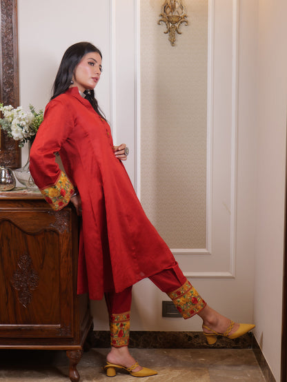 Begum Kashmiri Aari Embroidered Statement Kurta Set