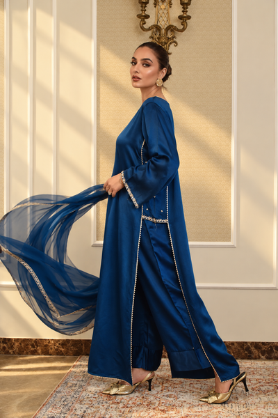 HANIA KANDURA/KAFTAN DEEP TEAL BLUE