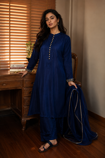 NÚR SALWAR KAMEEZ BLUE
