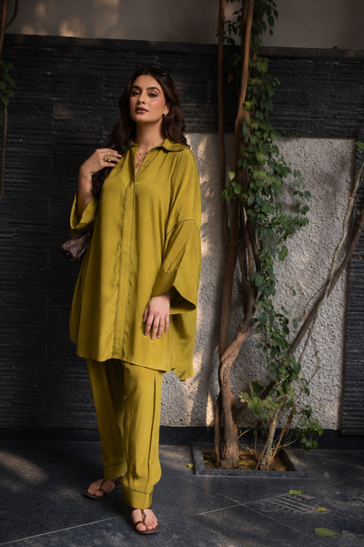 XYRA SHALWAR KAMEEZ GOLDEN OLIVE