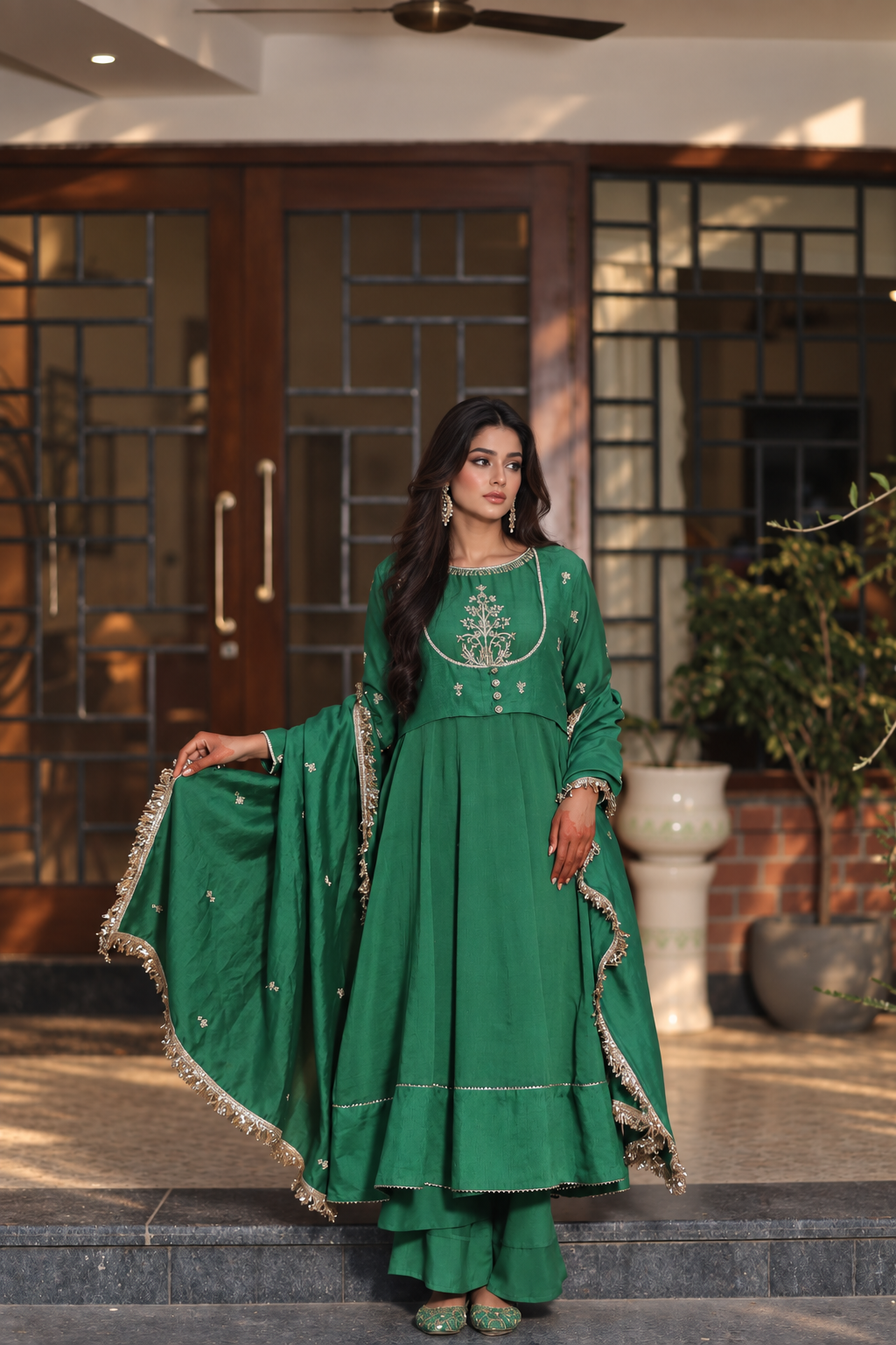 UMRAO ANARKALI GREEN