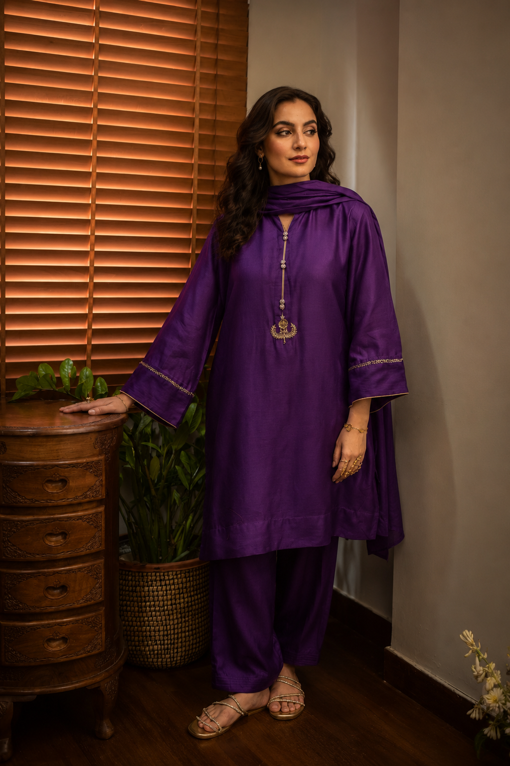 HOOR SALWAR KAMEEZ PURPLE