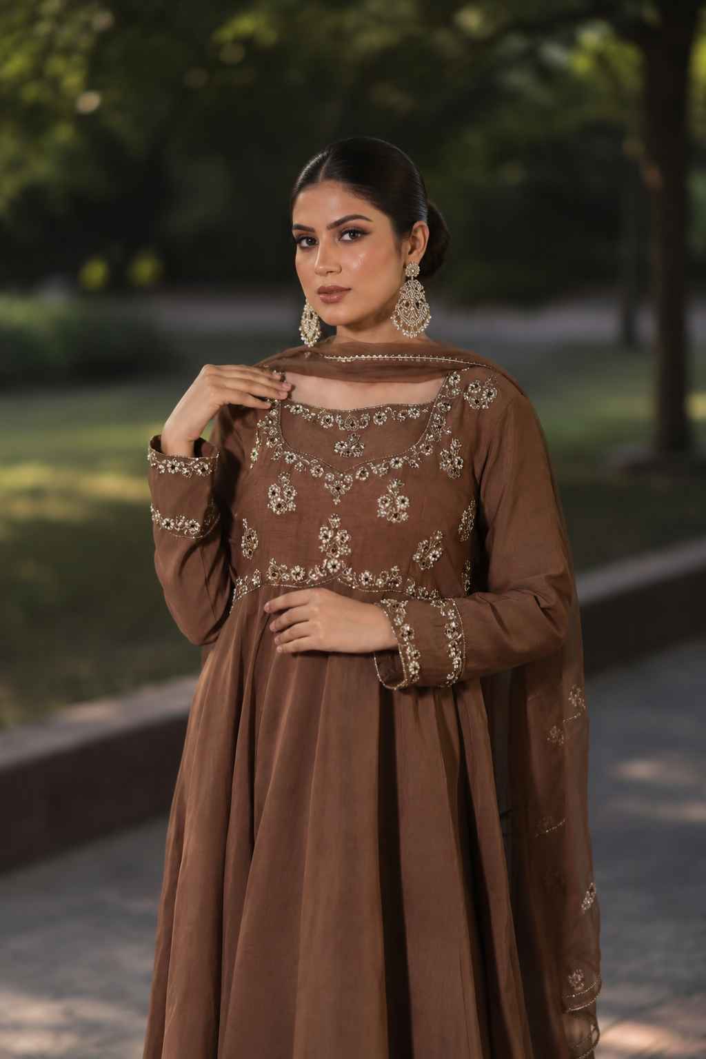 AMEERAN ANARKALI BROWN