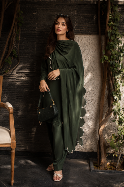 NUREH SHALWAR KAMEEZ GREEN