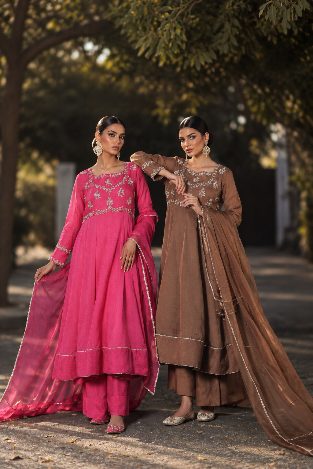 AMEERAN ANARKALI BROWN