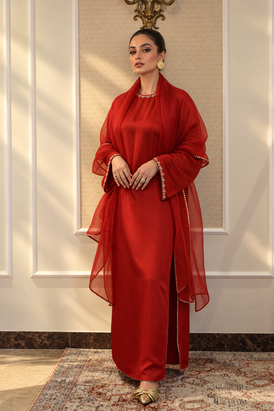 HANIA KANDURA/KAFTAN DEEP RED