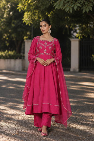 AMEERAN ANARKALI PINK