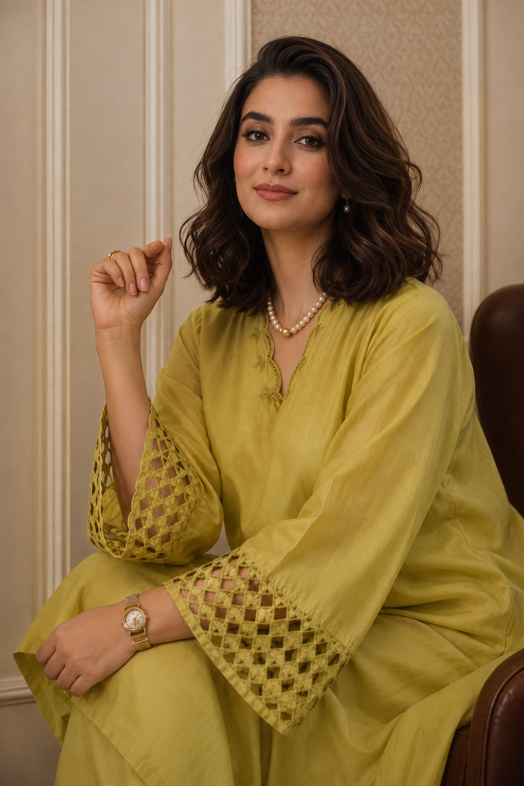 ELINA SHALWAR KAMEEZ LIME GREEN