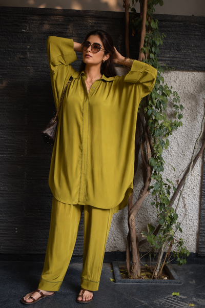 XYRA SHALWAR KAMEEZ GOLDEN OLIVE