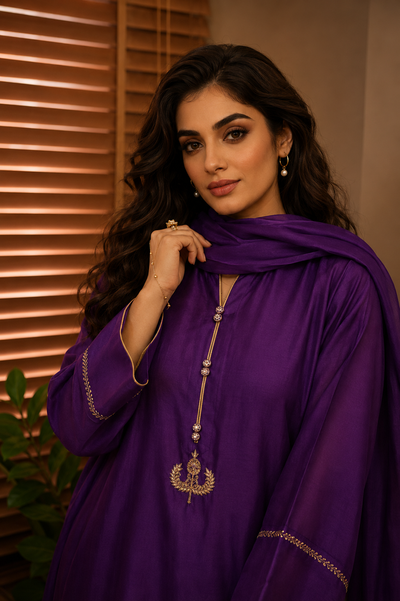 HOOR SALWAR KAMEEZ PURPLE