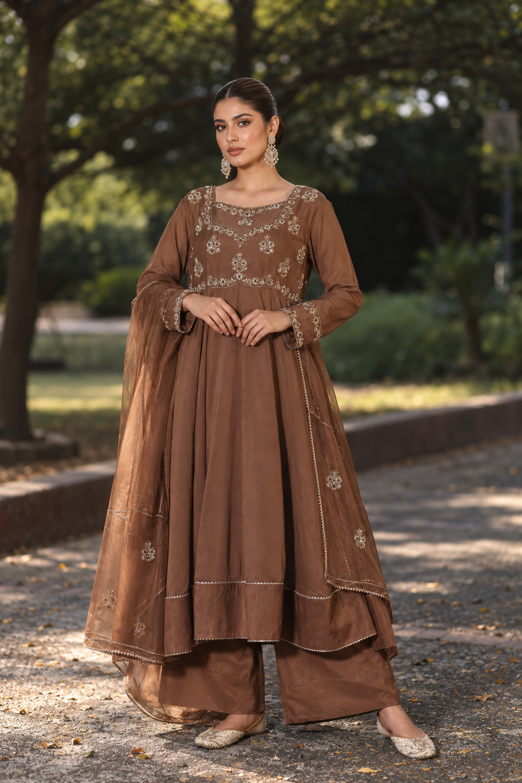 AMEERAN ANARKALI BROWN