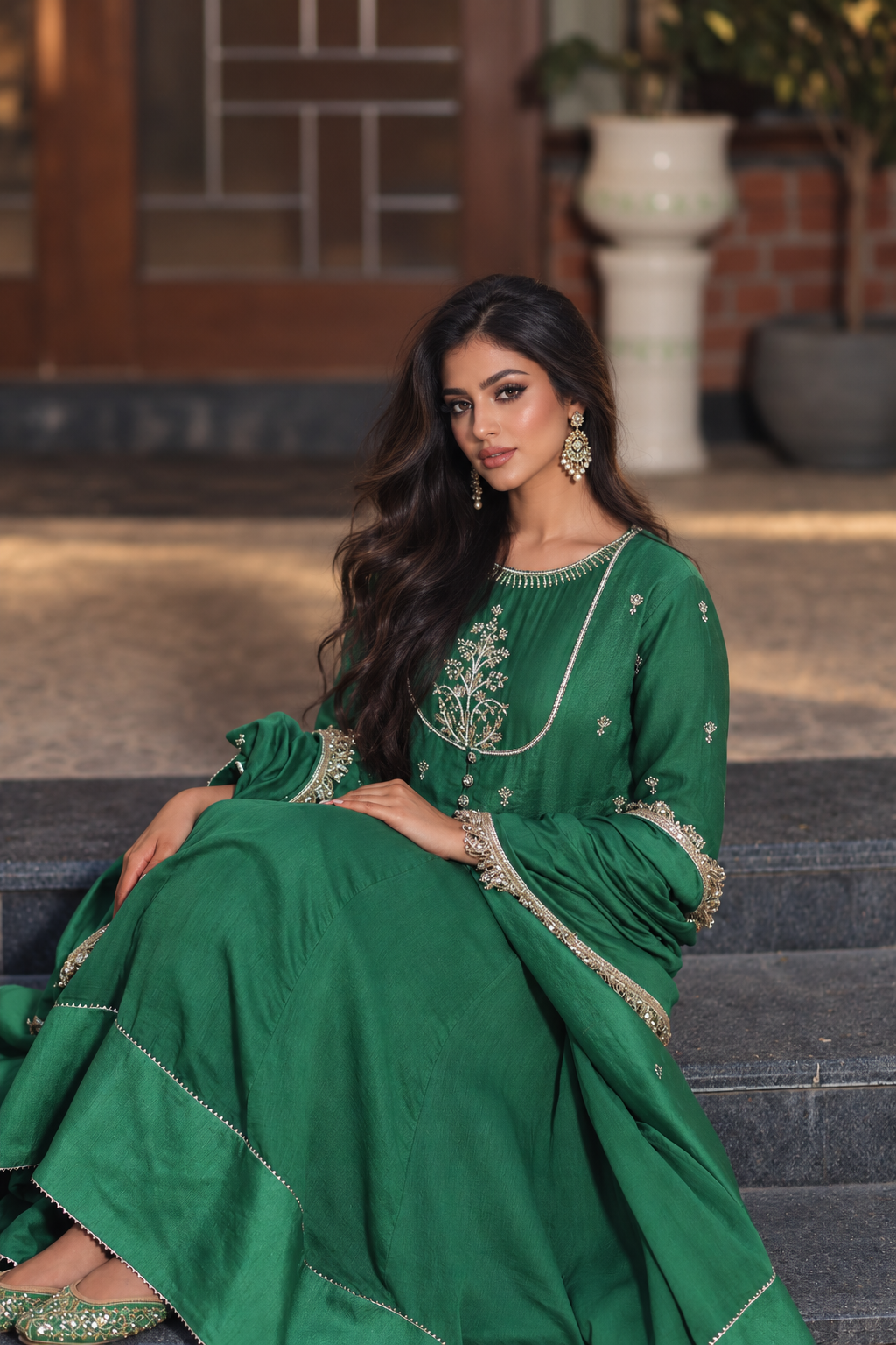 UMRAO ANARKALI GREEN