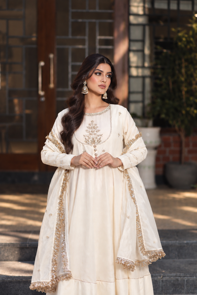 UMRAO ANARKALI OFF WHITE