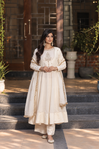 UMRAO ANARKALI OFF WHITE