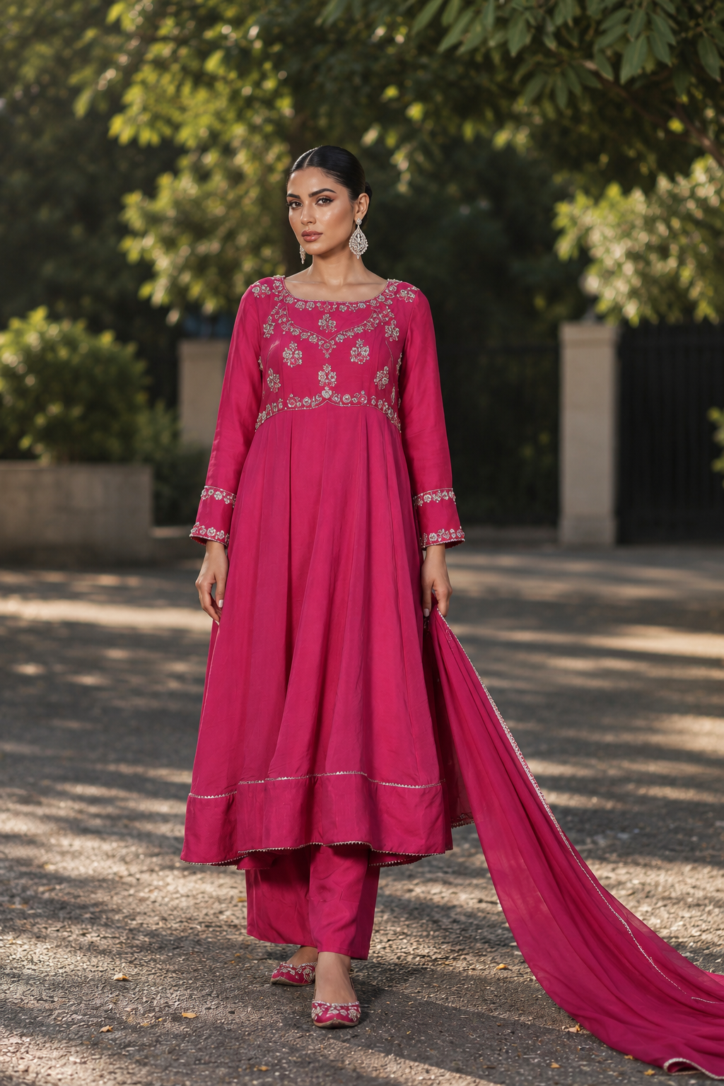 AMEERAN ANARKALI PINK