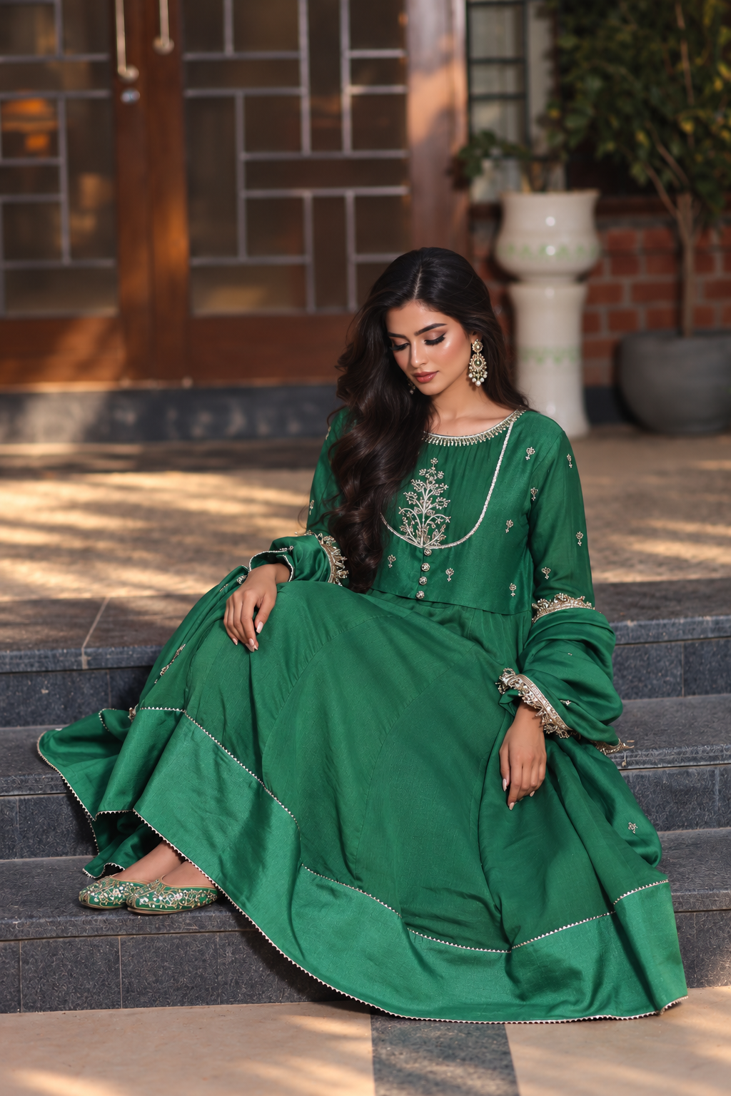 UMRAO ANARKALI GREEN