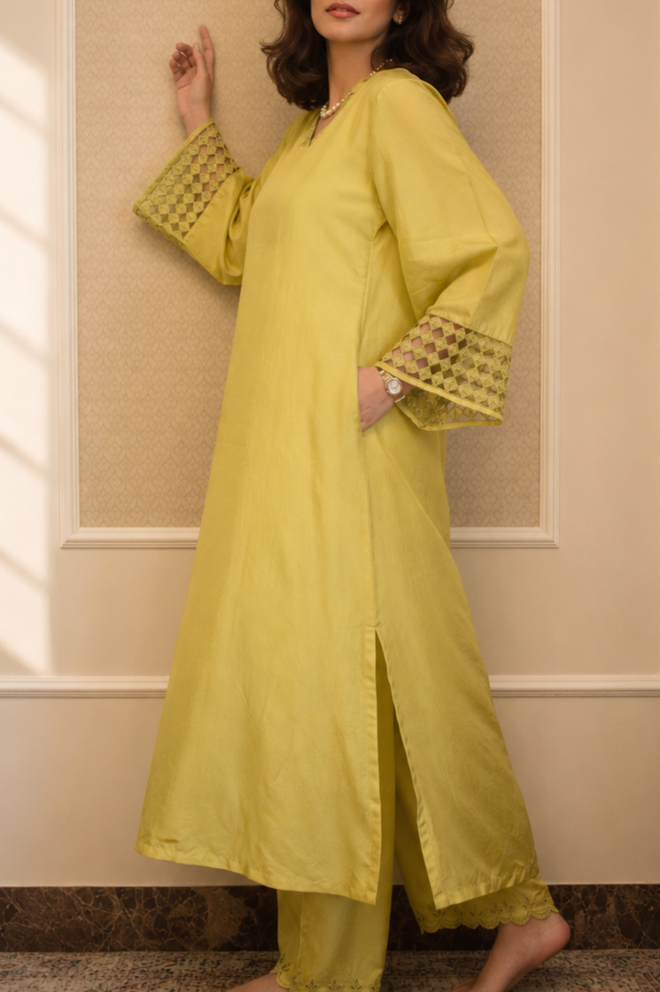 ELINA SHALWAR KAMEEZ LIME GREEN