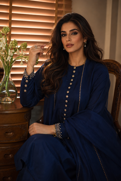 NÚR SALWAR KAMEEZ BLUE