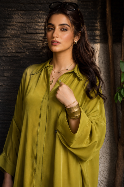 XYRA SHALWAR KAMEEZ GOLDEN OLIVE