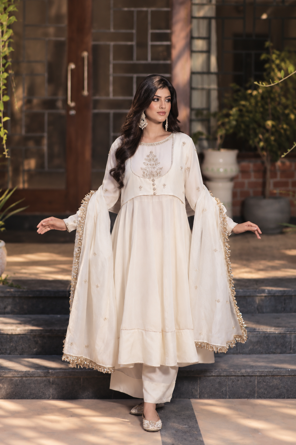 UMRAO ANARKALI OFF WHITE
