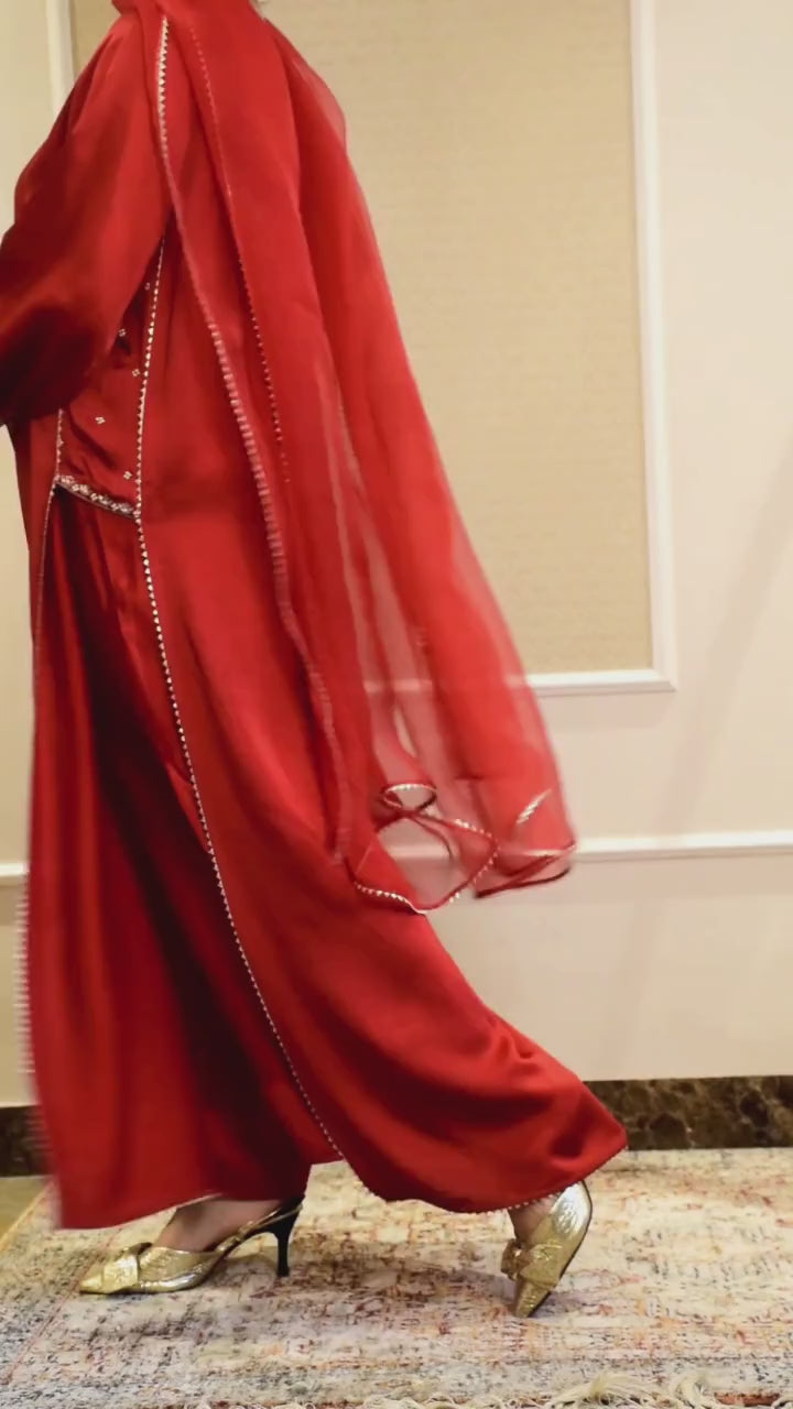 HANIA KANDURA/KAFTAN DEEP RED