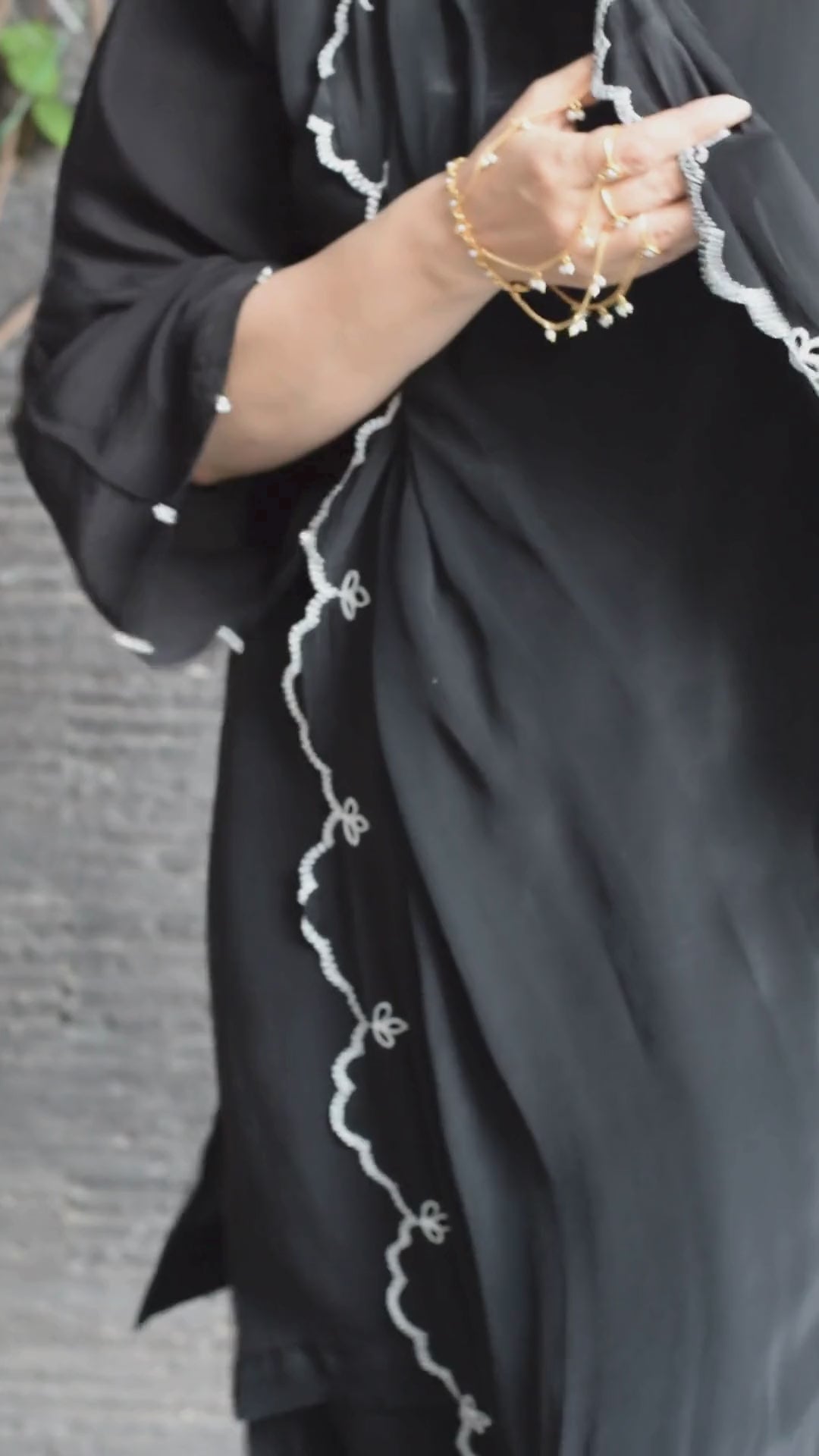 NUREH SHALWAR KAMEEZ BLACK