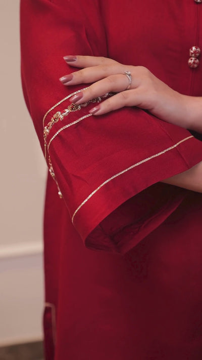 ZAREEFA KURTA WITH SHARARA TROUSER