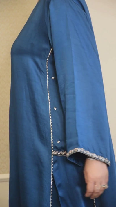 HANIA KANDURA/KAFTAN DEEP TEAL BLUE