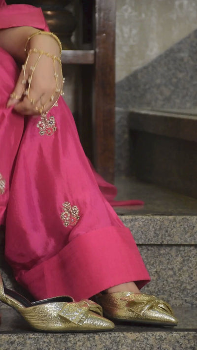 NAZO FARSHI SHALWAR KAMEEZ PINK