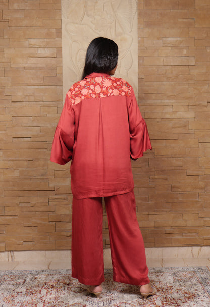 Begum Kashmiri Aari Embroidered Shirt Co-ord
