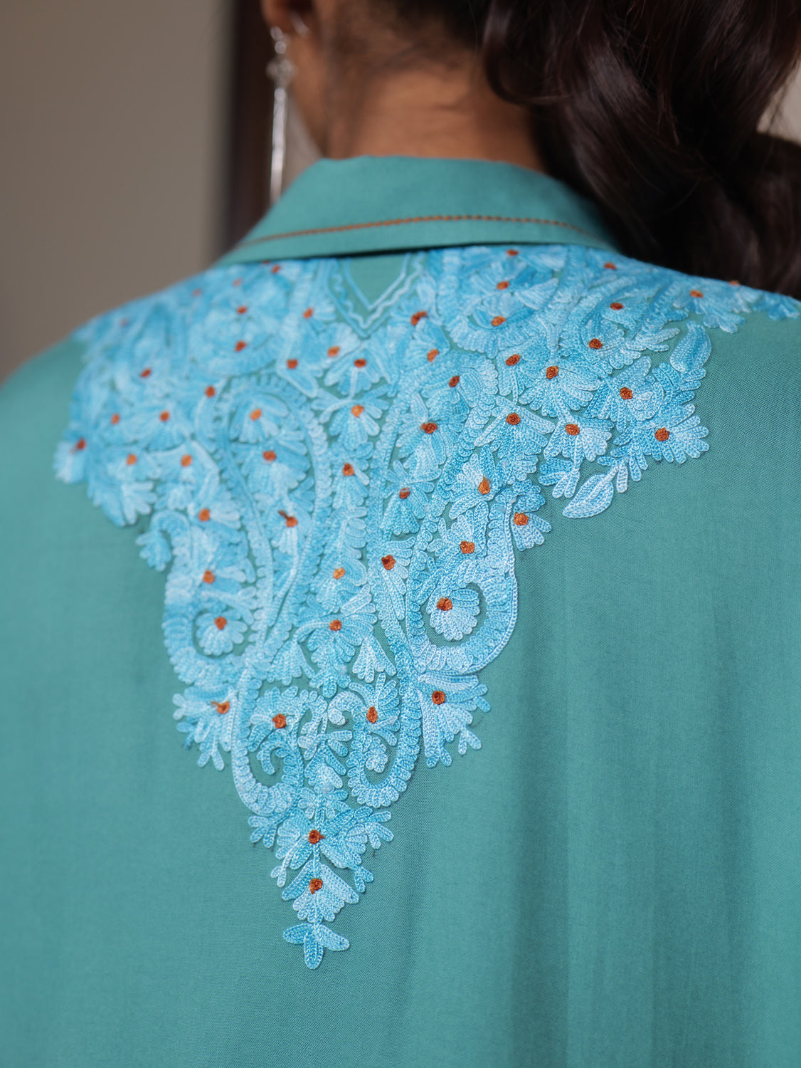 Fitoor Kashmiri Aari Embroidered Shirt Co-ord