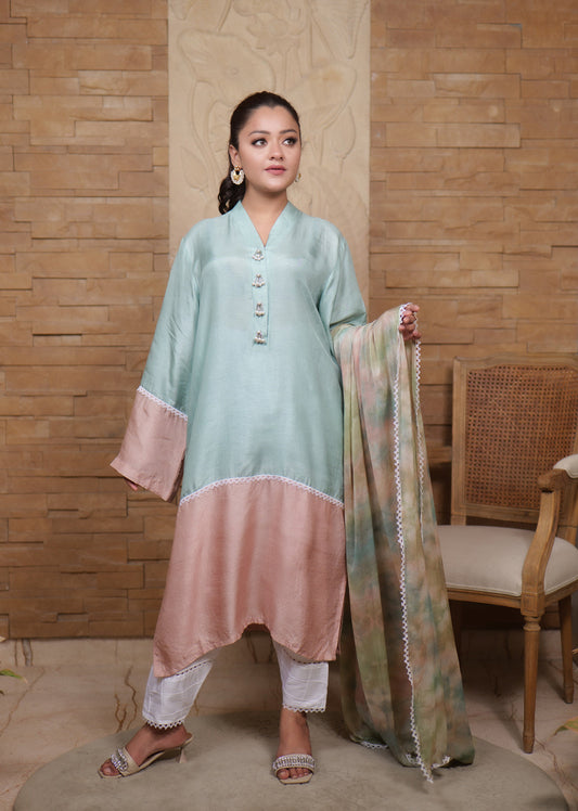 Jashan-e-Bahara  Color-block Kurta