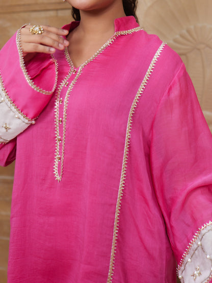 Jashan-e-Bahara Statement Sleeve Embellished Kurta