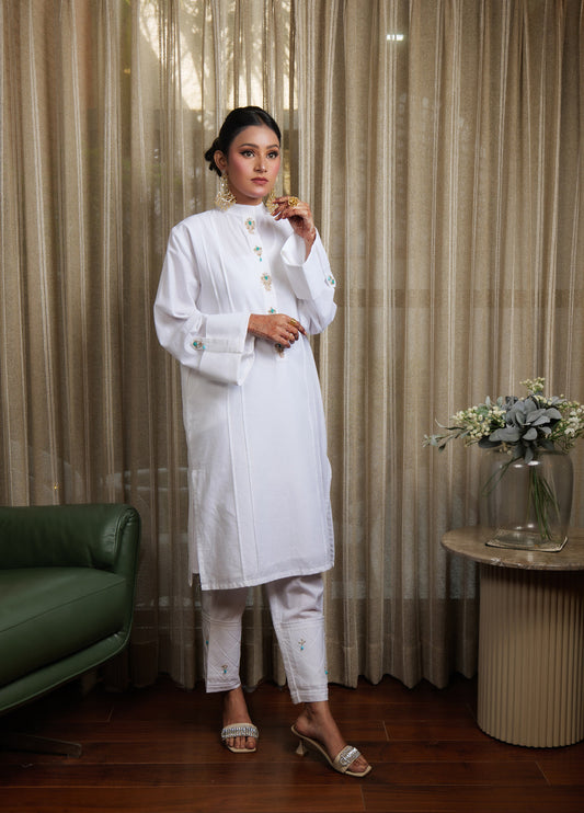 Muntazir Zardozi Embroidered Kurta Set