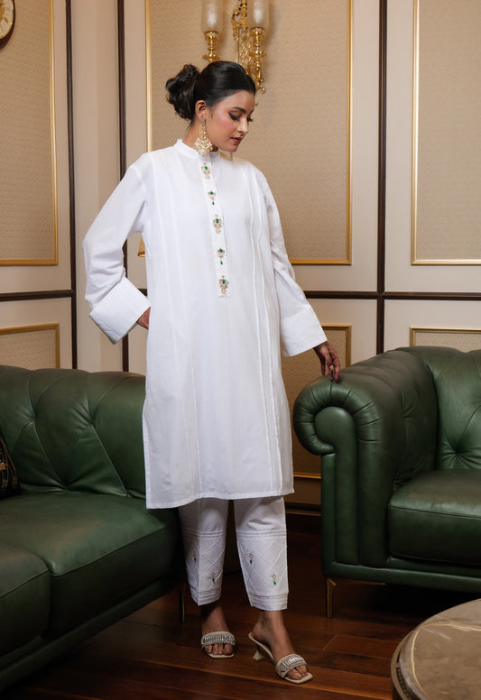 Muntazir Zardozi Embroidered Kurta Set